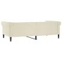 Cremefarbenes Schlafsofa aus Kunstleder, 100 x 200 cm von vidaXL, Betten und Lattenroste - Ref: Foro24-354232, Preis: 224,27 ...