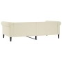 Sofá cama cuero sintético color crema 100x200 cm de vidaXL, Camas y somieres - Ref: Foro24-354232, Precio: 243,50 €, Descuent...