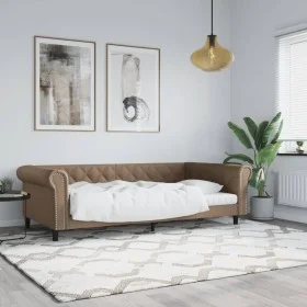 Schlafsofa aus Cappuccino-Kunstleder, 100 x 200 cm von vidaXL, Betten und Lattenroste - Ref: Foro24-354233, Preis: 244,86 €, ...