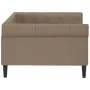 Cappuccino synthetic leather sofa bed 100x200 cm by vidaXL, Beds and slatted bases - Ref: Foro24-354233, Price: 244,86 €, Dis...