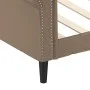 Cappuccino synthetic leather sofa bed 100x200 cm by vidaXL, Beds and slatted bases - Ref: Foro24-354233, Price: 244,86 €, Dis...