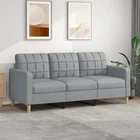 3-Sitzer-Sofa aus hellgrauem Stoff, 180 cm von vidaXL, Sofas - Ref: Foro24-359099, Preis: 250,34 €, Rabatt: %