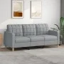 3-seater sofa in light gray fabric 180 cm by vidaXL, Sofas - Ref: Foro24-359099, Price: 250,34 €, Discount: %