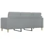 3-seater sofa in light gray fabric 180 cm by vidaXL, Sofas - Ref: Foro24-359099, Price: 250,34 €, Discount: %