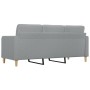 Sofá de 3 plazas de tela gris claro 180 cm de vidaXL, Sofás - Ref: Foro24-359099, Precio: 260,69 €, Descuento: %