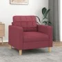 Red fabric armchair 60 cm by vidaXL, Sofas - Ref: Foro24-359081, Price: 138,80 €, Discount: %