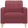 Red fabric armchair 60 cm by vidaXL, Sofas - Ref: Foro24-359081, Price: 140,55 €, Discount: %