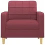 Red fabric armchair 60 cm by vidaXL, Sofas - Ref: Foro24-359081, Price: 138,80 €, Discount: %