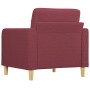 Red fabric armchair 60 cm by vidaXL, Sofas - Ref: Foro24-359081, Price: 140,55 €, Discount: %