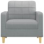 Light gray fabric armchair 60 cm by vidaXL, Sofas - Ref: Foro24-359075, Price: 139,80 €, Discount: %