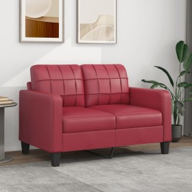 2 seater sofa in wine red synthetic leather 120 cm by vidaXL, Sofas - Ref: Foro24-359115, Price: 202,45 €, Discount: %