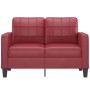 2 seater sofa in wine red synthetic leather 120 cm by vidaXL, Sofas - Ref: Foro24-359115, Price: 202,45 €, Discount: %