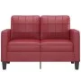 2 seater sofa in wine red synthetic leather 120 cm by vidaXL, Sofas - Ref: Foro24-359115, Price: 199,06 €, Discount: %