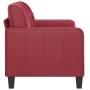 2-Sitzer-Sofa aus weinrotem Kunstleder, 120 cm von vidaXL, Sofas - Ref: Foro24-359115, Preis: 199,06 €, Rabatt: %