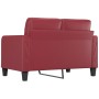2 seater sofa in wine red synthetic leather 120 cm by vidaXL, Sofas - Ref: Foro24-359115, Price: 202,45 €, Discount: %