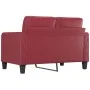 2 seater sofa in wine red synthetic leather 120 cm by vidaXL, Sofas - Ref: Foro24-359115, Price: 199,06 €, Discount: %