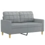 2 seater sofa in light gray fabric 120 cm by vidaXL, Sofas - Ref: Foro24-359083, Price: 188,35 €, Discount: %