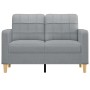2-Sitzer-Sofa aus hellgrauem Stoff, 120 cm von vidaXL, Sofas - Ref: Foro24-359083, Preis: 201,11 €, Rabatt: %
