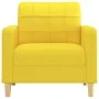 Sillón de tela amarillo claro 60 cm de vidaXL, Sofás - Ref: Foro24-359080, Precio: 139,30 €, Descuento: %
