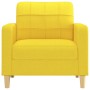 Sillón de tela amarillo claro 60 cm de vidaXL, Sofás - Ref: Foro24-359080, Precio: 141,07 €, Descuento: %