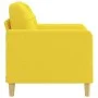 Sillón de tela amarillo claro 60 cm de vidaXL, Sofás - Ref: Foro24-359080, Precio: 139,30 €, Descuento: %
