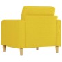Sillón de tela amarillo claro 60 cm de vidaXL, Sofás - Ref: Foro24-359080, Precio: 141,07 €, Descuento: %