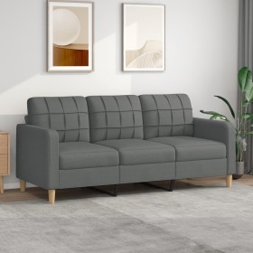 3-Sitzer-Sofa aus dunkelgrauem Stoff 180 cm von vidaXL, Sofas - Ref: Foro24-359100, Preis: 315,75 €, Rabatt: %