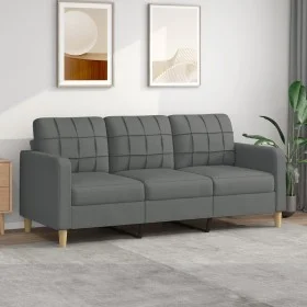 Dark gray 3-seater fabric sofa, 180 cm by vidaXL, Sofas - Ref: Foro24-359100, Price: 303,89 €, Discount: %