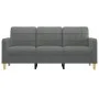 Dark gray 3-seater fabric sofa, 180 cm by vidaXL, Sofas - Ref: Foro24-359100, Price: 303,89 €, Discount: %
