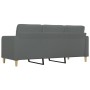 Sofá de 3 plazas de tela gris oscuro 180 cm de vidaXL, Sofás - Ref: Foro24-359100, Precio: 315,75 €, Descuento: %