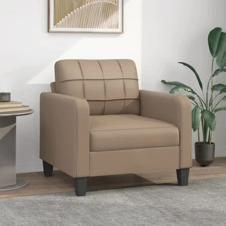 Cappuccino-colored synthetic leather armchair 60 cm by vidaXL, Sofas - Ref: Foro24-359111, Price: 171,65 €, Discount: %