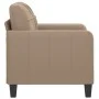 Cappuccino-colored synthetic leather armchair 60 cm by vidaXL, Sofas - Ref: Foro24-359111, Price: 171,65 €, Discount: %