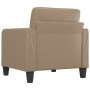 Cappuccino-colored synthetic leather armchair 60 cm by vidaXL, Sofas - Ref: Foro24-359111, Price: 187,24 €, Discount: %
