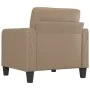 Cappuccino-colored synthetic leather armchair 60 cm by vidaXL, Sofas - Ref: Foro24-359111, Price: 171,65 €, Discount: %