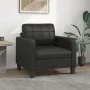 Schwarzer Kunstledersessel 60 cm von vidaXL, Sofas - Ref: Foro24-359107, Preis: 157,95 €, Rabatt: %