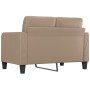 Sofá de 2 plazas de cuero sintético color capuchino 120 cm de vidaXL, Sofás - Ref: Foro24-359116, Precio: 186,92 €, Descuento: %