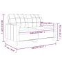 2-Sitzer-Sofa aus Kunstleder in der Farbe Cappuccino 120 cm von vidaXL, Sofas - Ref: Foro24-359116, Preis: 182,76 €, Rabatt: %