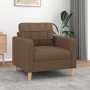 Brown fabric armchair 60 cm by vidaXL, Sofas - Ref: Foro24-359078, Price: 140,80 €, Discount: %