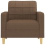 Brown fabric armchair 60 cm by vidaXL, Sofas - Ref: Foro24-359078, Price: 140,80 €, Discount: %