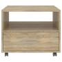 Mesa de centro madera de ingeniería roble Sonoma 55x55x40 cm