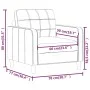 Sillón de tela marrón 60 cm de vidaXL, Sofás - Ref: Foro24-359078, Precio: 137,98 €, Descuento: %