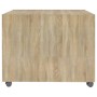 Mesa de centro madera de ingeniería roble Sonoma 55x55x40 cm
