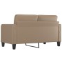 2-Sitzer-Sofa aus Kunstleder in der Farbe Cappuccino 140 cm von vidaXL, Sofas - Ref: Foro24-359121, Preis: 212,28 €, Rabatt: %