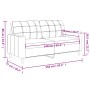 2-Sitzer-Sofa aus Kunstleder in der Farbe Cappuccino 140 cm von vidaXL, Sofas - Ref: Foro24-359121, Preis: 212,28 €, Rabatt: %