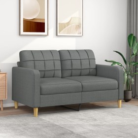 2-seater sofa in dark gray fabric 140 cm by vidaXL, Sofas - Ref: Foro24-359092, Price: 193,31 €, Discount: %