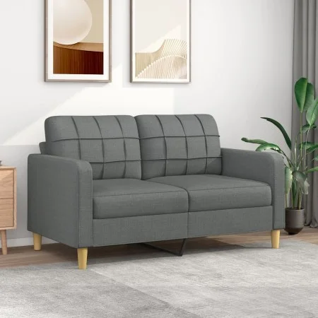 2-Sitzer-Sofa aus dunkelgrauem Stoff, 140 cm von vidaXL, Sofas - Ref: Foro24-359092, Preis: 186,07 €, Rabatt: %