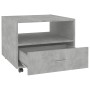 Mesa de centro madera de ingeniería gris hormigón 55x55x40 cm