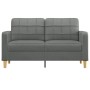 Sofá de 2 plazas de tela gris oscuro 140 cm de vidaXL, Sofás - Ref: Foro24-359092, Precio: 193,31 €, Descuento: %