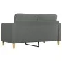 2-Sitzer-Sofa aus dunkelgrauem Stoff, 140 cm von vidaXL, Sofas - Ref: Foro24-359092, Preis: 186,07 €, Rabatt: %
