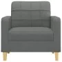 Sillón de tela gris oscuro 60 cm de vidaXL, Sofás - Ref: Foro24-359076, Precio: 140,20 €, Descuento: %